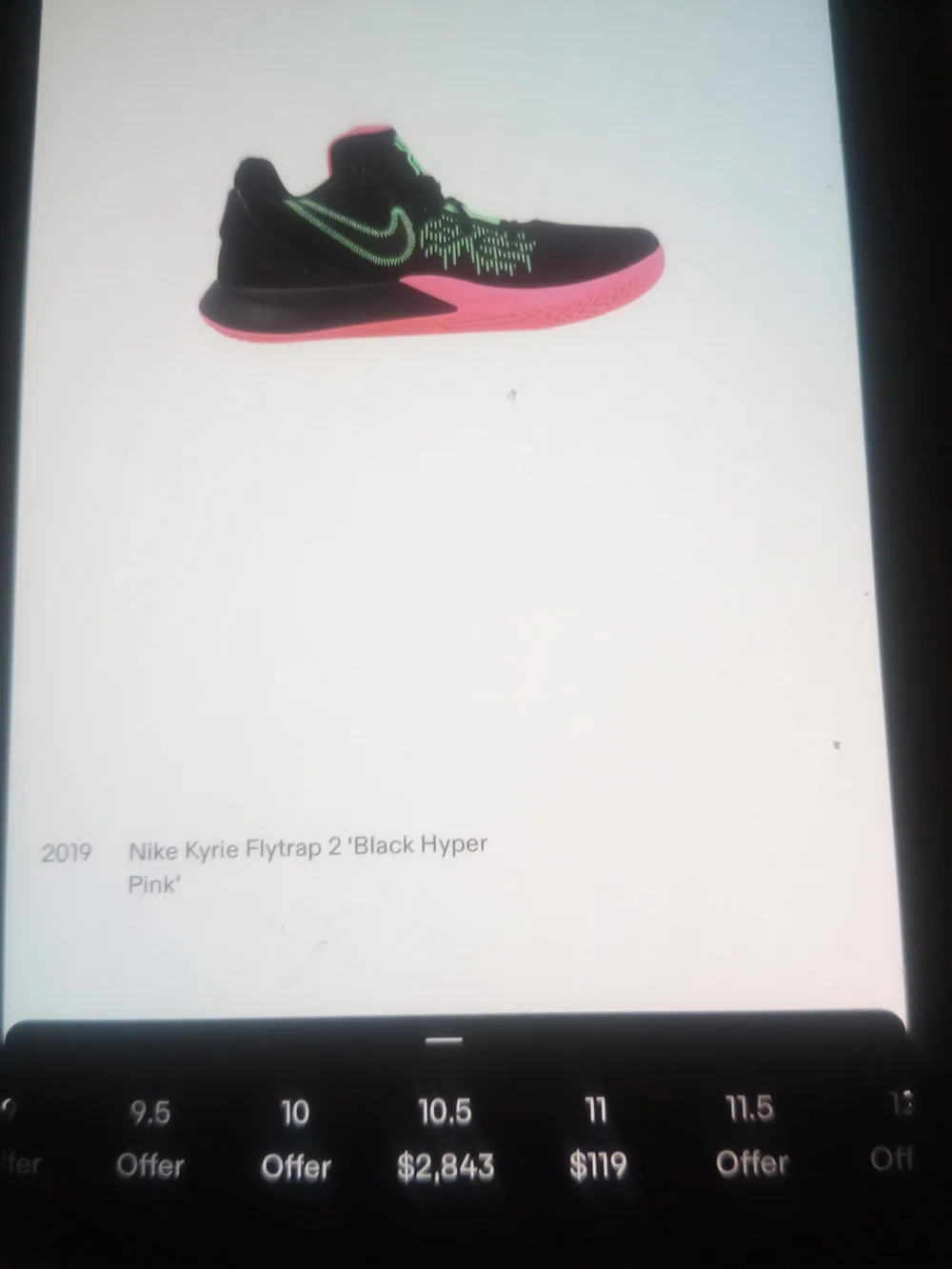 Nike Kyrie Flytrap 2 'Black Hyper Pink' Size 11M Sku: A04438-005... #1